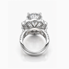Vintage Double Halo Lab Grown Diamond Ring in Platinum (5.02 E/VVS2 IGI)