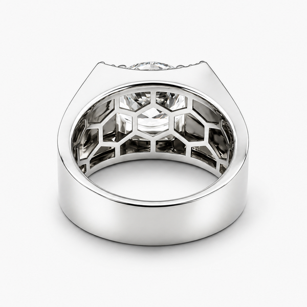 Men's Lab Grown Diamond Solitaire Ring in Platinum