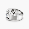 Men's Lab Grown Diamond Solitaire Ring in Platinum