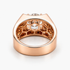 4.52 Ct Lab Grown Diamond Men's Ring in 14K Rose Gold | E/VVS2 IGI Certified | Size 11