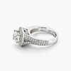 Round Brilliant Diamond Engagement Ring 1.05 ct D/VVS1 IGI Certified Lab Grown in 18K White Gold
