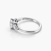 Classic Three Stone Lab Grown Diamond Engagement Ring in 14 K White Gold (E/VVS2 GIA) 2.23 CTTW