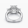Emerald cut Lab Grown Diamond Ring in Platinum (8.3 CT Center 2.15 CT  Each Side G/VS2 IGI)