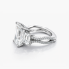 Emerald cut Lab Grown Diamond Ring in Platinum (8.3 CT Center 2.15 CT  Each Side G/VS2 IGI)