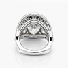 7.17 Ct F/VS1 Lab Grown Marquise Diamond Ring IGI Certified | Pear Cluster Shoulders | European Shank