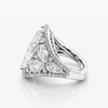 7.17 Ct F/VS1 Lab Grown Marquise Diamond Ring IGI Certified | Pear Cluster Shoulders | European Shank