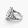 Marquise 9.03 CT Lab-Grown Diamond Ring with 4.05 CT Pear Side Stones in Pavé Setting in Platinum