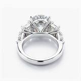 Nhẫn Kim Cương Lab-Grown 7,09 CT Ngũ Thạch Bằng Bạch Kim