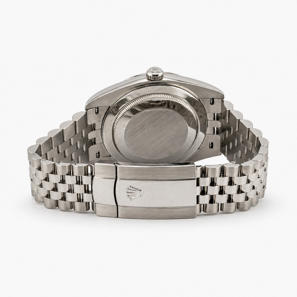 Rolex Datejust 41 Black Stick Dial Fluted Bezel Jubilee Bracelet Ref. 126334 — Box & Papers