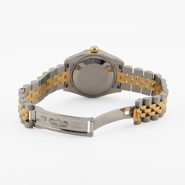 Rolex Datejust 31 Two-Tone 18K Yellow Gold & Stainless Steel Champagne Diamond Dial Jubilee Bracelet Pre-Owned Watch (Ref. 178313)