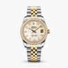 Rolex Datejust 31mm Model 68273 Two-Tone Steel & 18k Yellow Gold MOP Diamond Dial & Diamond Bezel Jubilee Bracelet