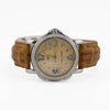 Ulysse Nardin San Marco GMT+/- Diamond Bezel Champagne Dial Brown Crocodile Strap